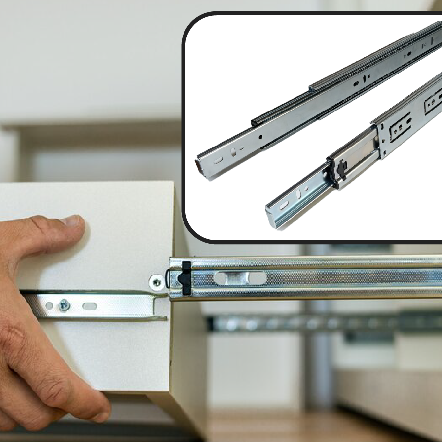 Sleek Telescopic Drawer Slide